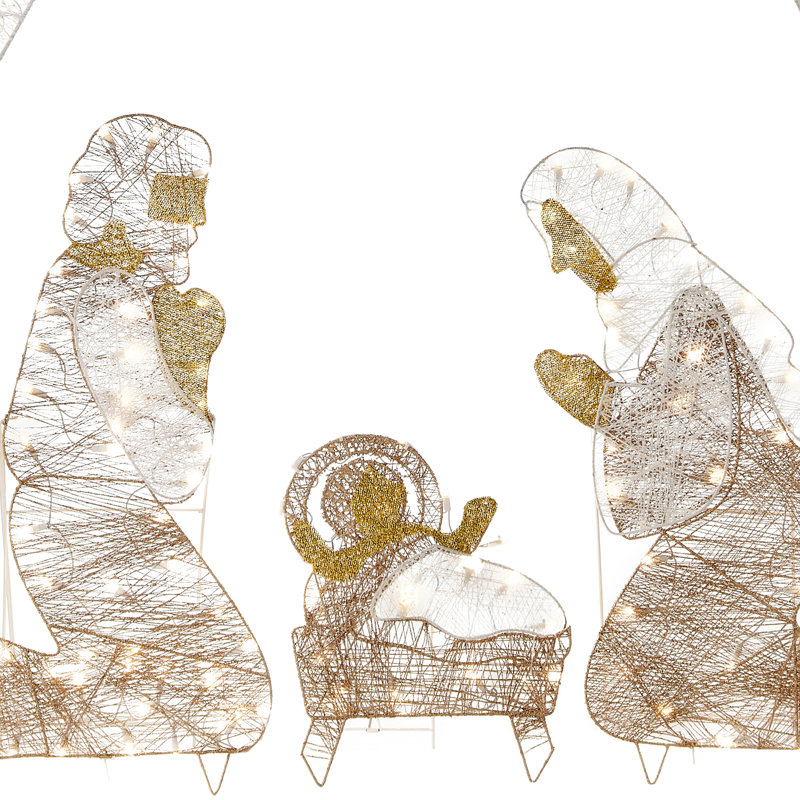 72 in. Nativity Scene with LED Lights