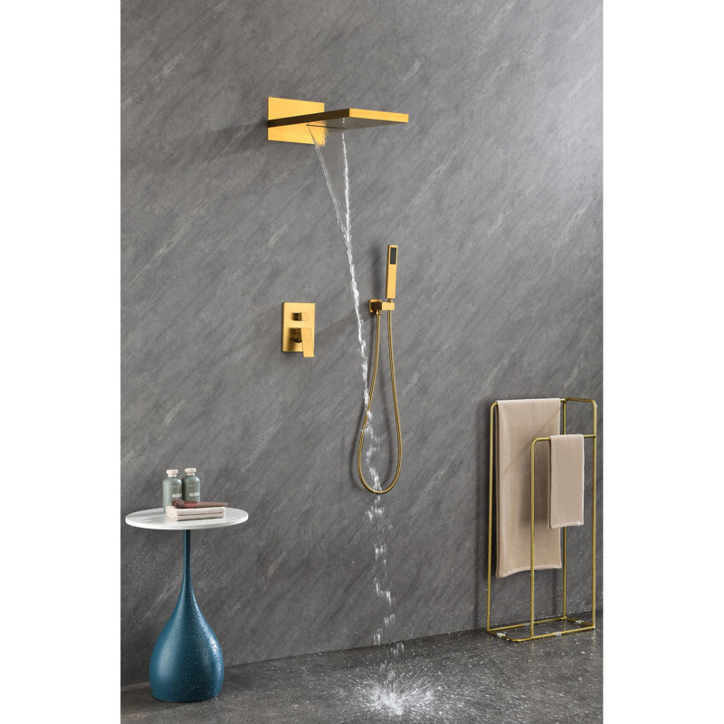 Robinet de douche en laiton doré