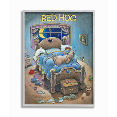 « lit monopoli pour chien amusant » par gary patterson, reproduction d’art