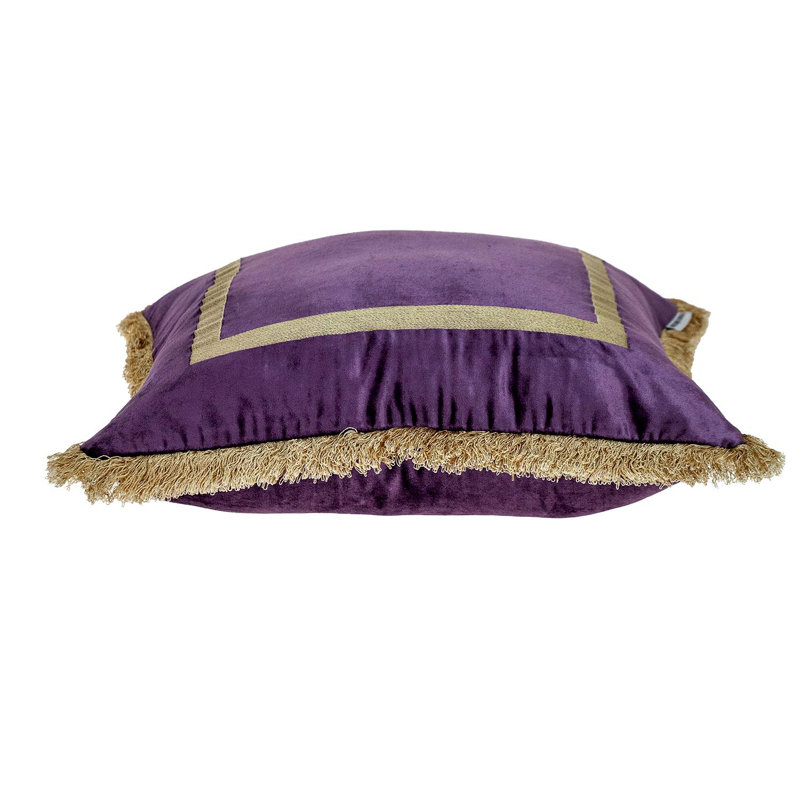 Coussin Boho, Mauve