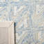 Tapis bleu / gris / beige en laine / coton touffeté à la main Anish-871637385