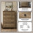 Aleana Traditional 31.2" 5 Drawer Chest With Tapered Leg