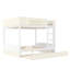 Lit superposé double au-dessus de double blanc et blanc cassé avec gigogne simple TG et échelle droite-1666434114-1666434142
