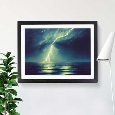 Magnetic Lightning Storm - Framed Print