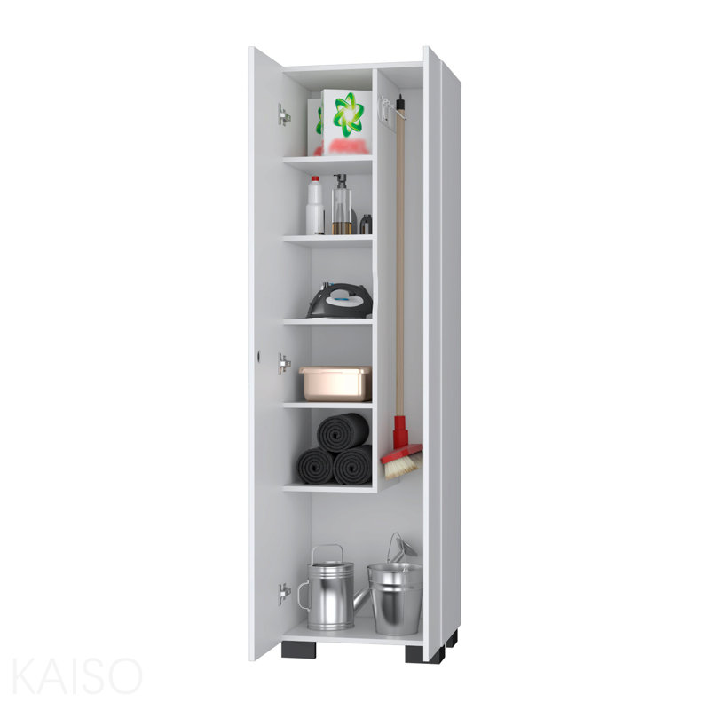 Storage Shelves Broom Cabinet