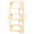 5 Tiers Corner Bookshelf, L Shaped Bookcase with Anti-Drop Panel, Wood Grain Book Shelf, Freestanding Book Storage Organizer for Home Office