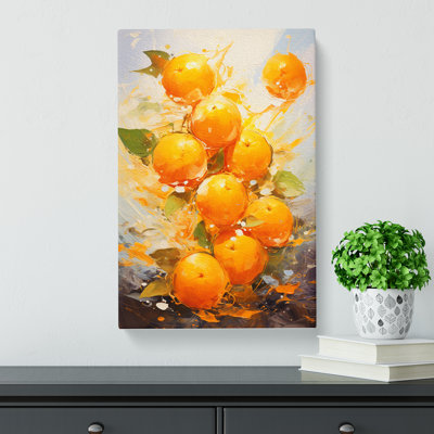 Orange Fruit Impressionism - No Frame Print