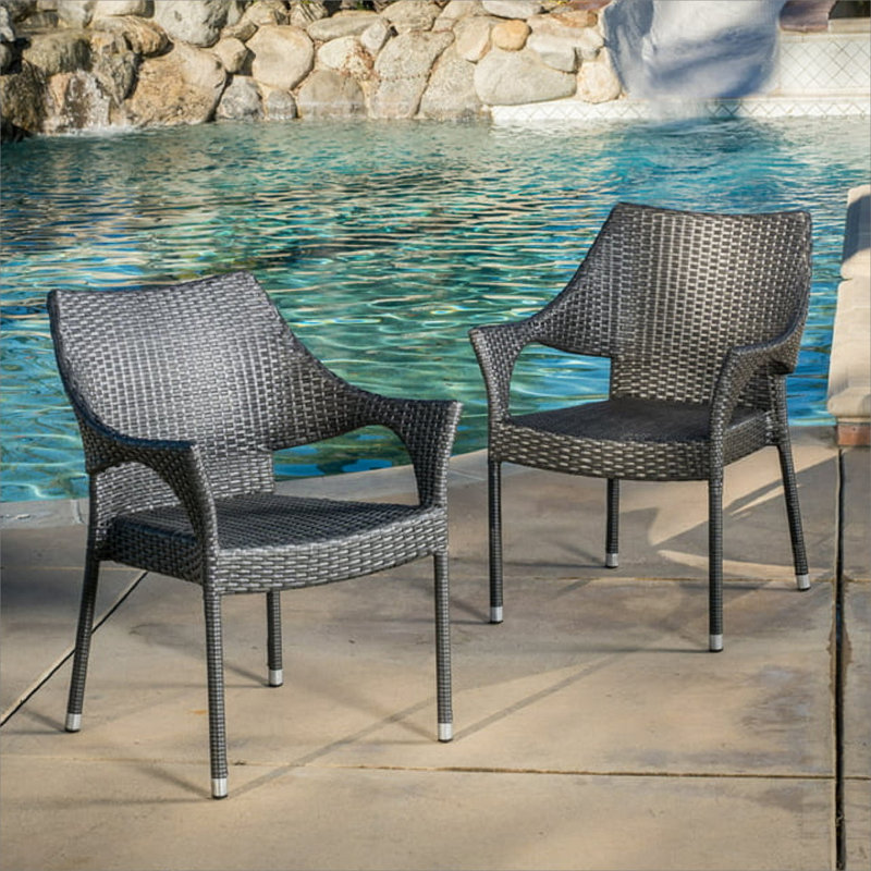 FAUTEUIL empilable en osier PE, 1