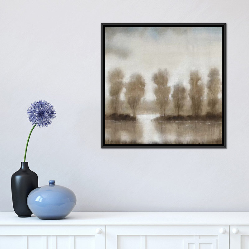 « i », reproduction d’art sur toile tendue Subtle Reflection, H 37 po x l 37 po x P 1,5 po, Toile avec cadre noir