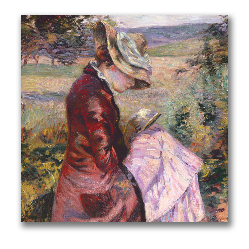 Madame Reading 1887 Landscape Canvas Art Print