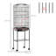 Avelyn 157cm Metal Dome Top Floor Bird Cage with Wheels