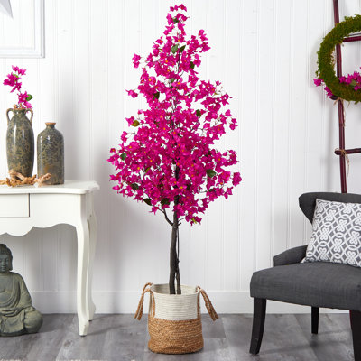 Argent 72'' Faux Foliage Tree in Cotton Basket