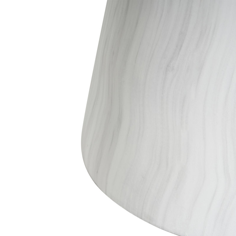 Table d'appoint d'extérieur en travertin Ponti, blanc