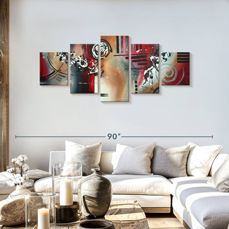 Red Divinity, 30" H x 68" W