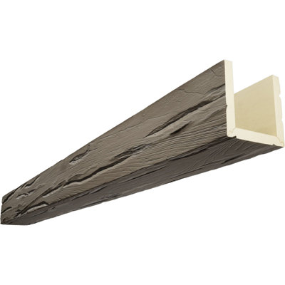 Poutre de plafond à 3 côtés en faux bois Riverwood Endurathane (poutre en U)