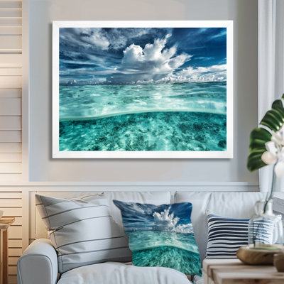 " Amazing Underwater Seascape And Clouds "