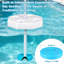 Parasol de piscine flottant avec base et porte-gobelets - Table d'ombrage portable pour piscine, plage et lac avec sac de transport