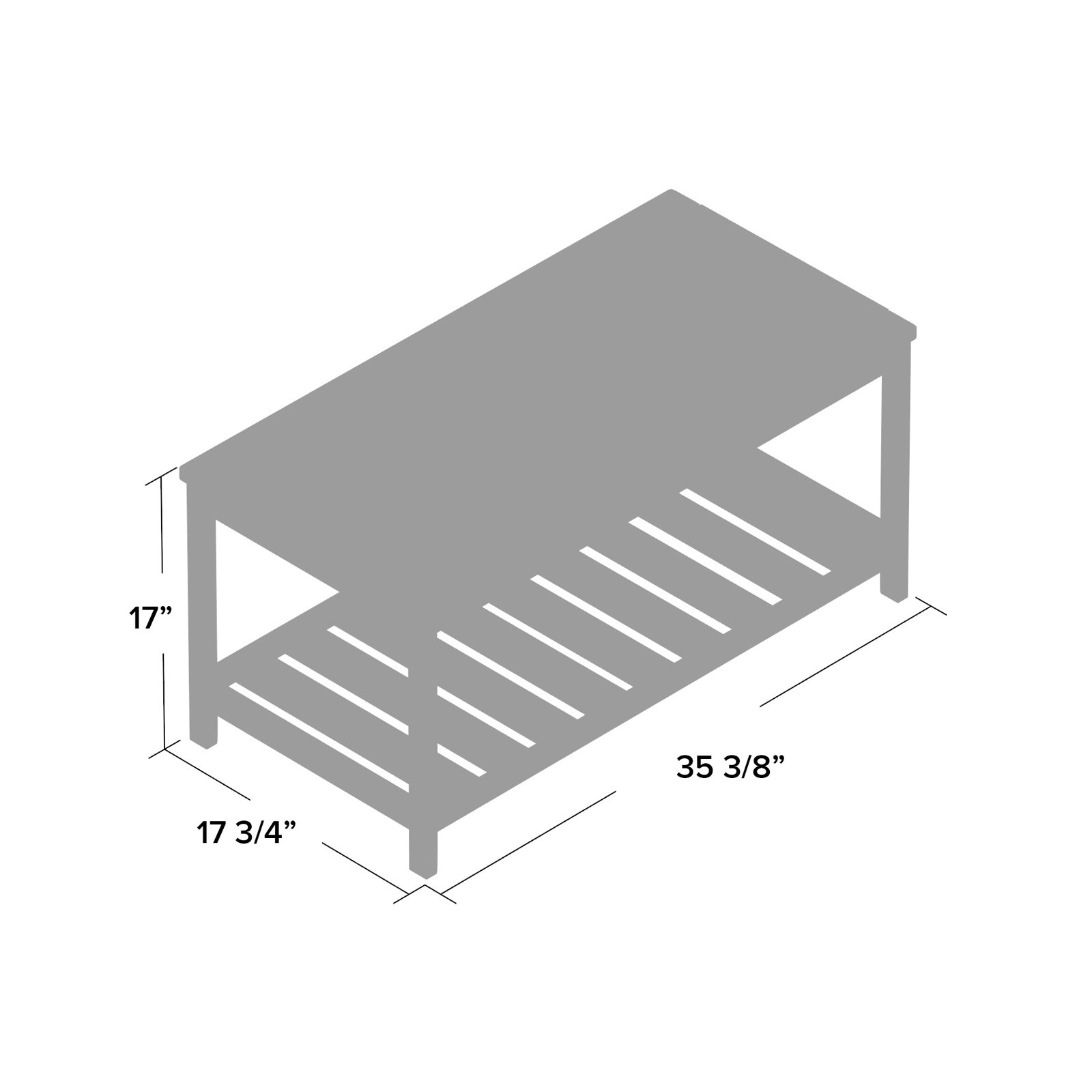 Arlen 35.4'' Teak Outdoor Coffee Table