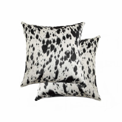 Cowhide Throw Pillow