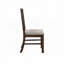 Chaise rembourrée à structure en bois
