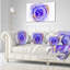 Bleu nébuleux étoile brillante - coussin imprimé abstrait-89810391-29288422