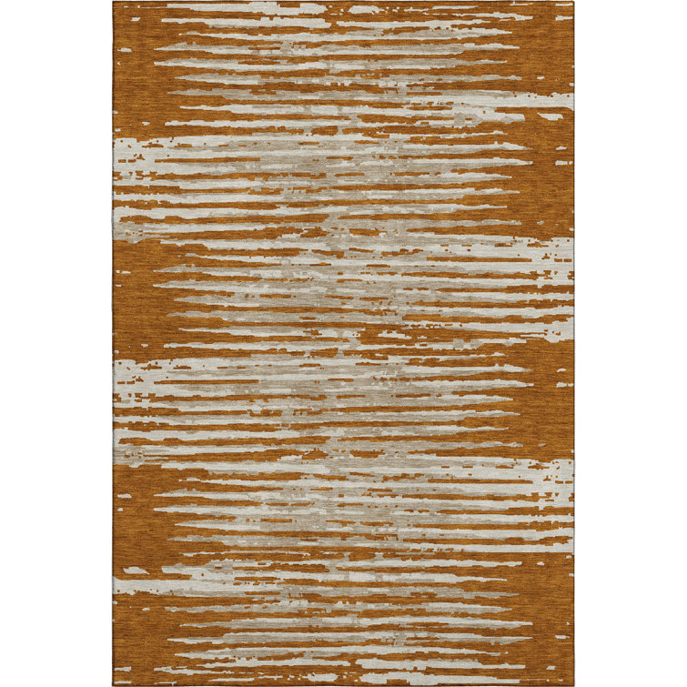 Premium Machine Washable Prisco Paprika Rug