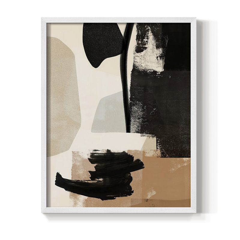 «Selective Arrangement IV», reproduction encadrée - bois massif, Blanc, H 28 po x l 22 po