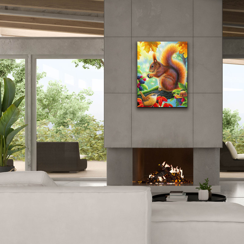 «Berry Happy» par Bridget Voth, H 34 po x l 26 po x P 1,5 po