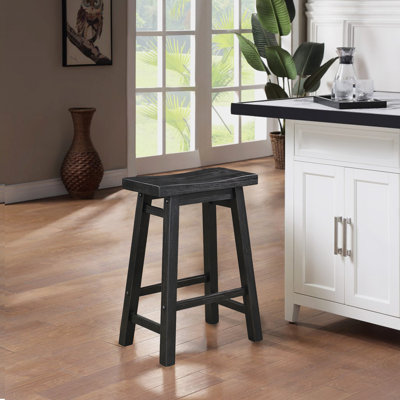 Alessandro Counter Stool with Solid Wood Frame