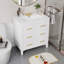 Meuble-lavabo simple avec 3 tiroirs et lavabo en céramique-348664688-348664695