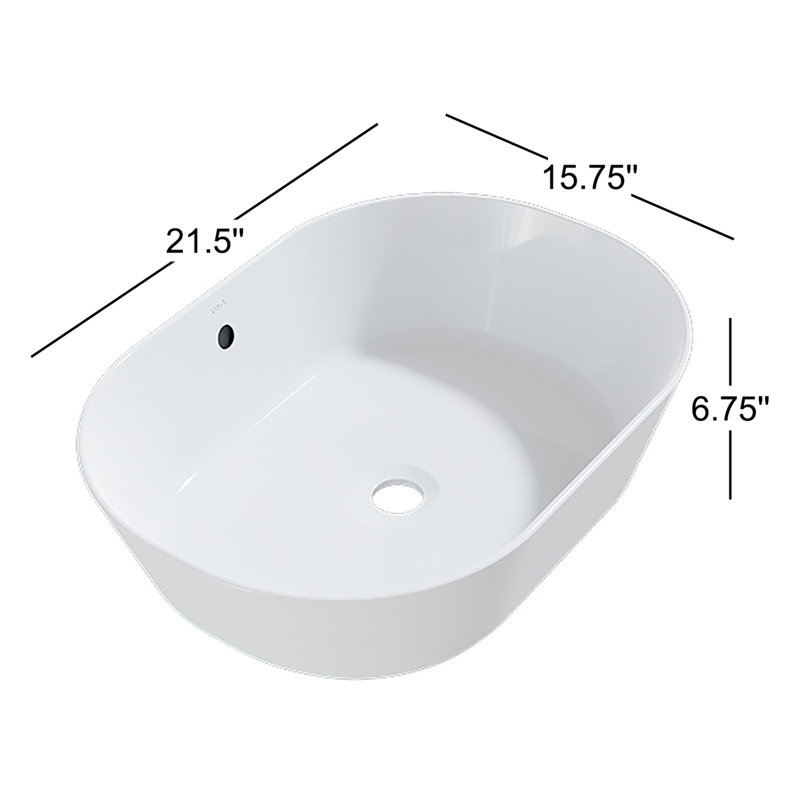 15.75'' L Bathroom Sink