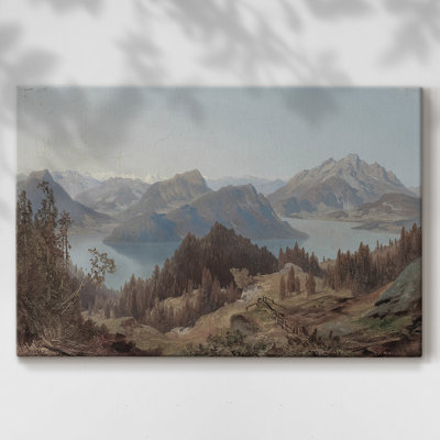 Paysages rétro-CDLxxxvii -Galerie enveloppée Cavas