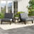 Polett Outdoor Conversation Set Solid Wood Group With Armless Chair And Side Table-1206802463-1206802451