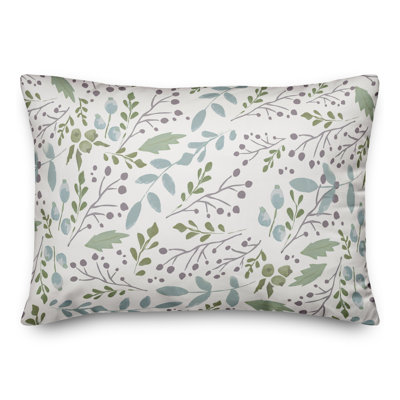 Housse et insert de coussin rectangulaire Simple Cool Botanicals