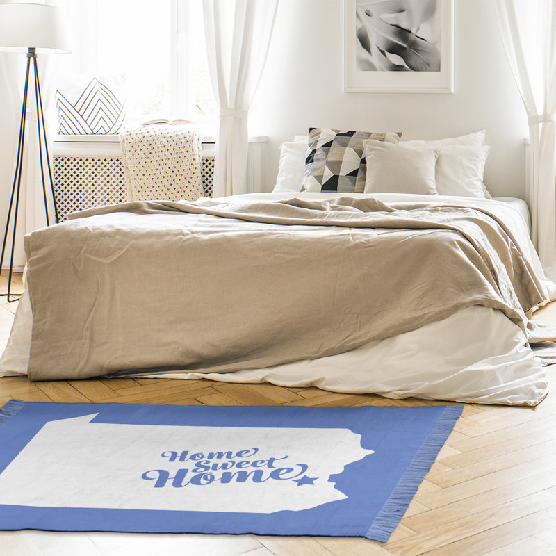Tapis allentown blue area home