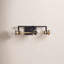 Éclairage pour salle de bain 4 lumières à intensité variable laiton / noir Tommie-22083636