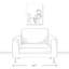 «My Baby You's Will Out Outline», impression rectangulaire sur toile