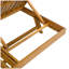 Chaise longue inclinable en bois d'acacia massif avec coussin résistant à l'eau l 37,75 po x P 79 po x H 34 po Christopher Knight Home