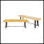 Banc en bois d'acacia exquis pour l'extérieur
