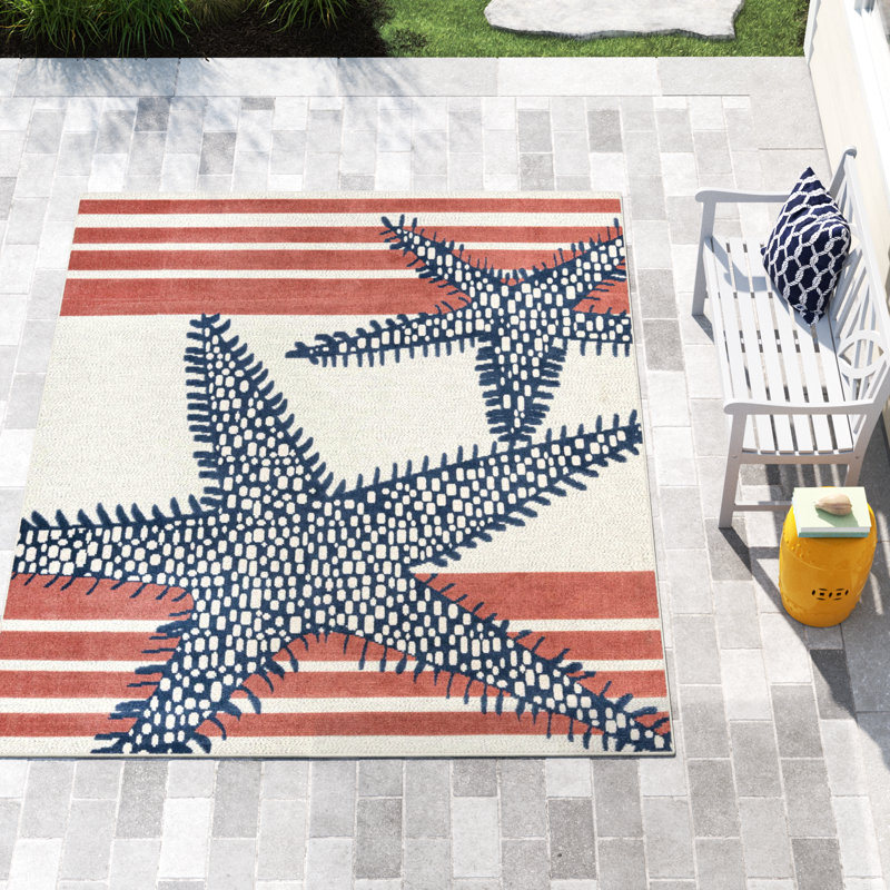 Millville Indoor/Outdoor Rug Ivory, Rectangle 7'10" x 10'