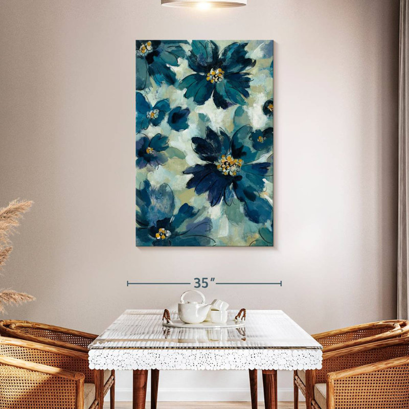 Avery Inky Floral III, H 48 po x l 32 po