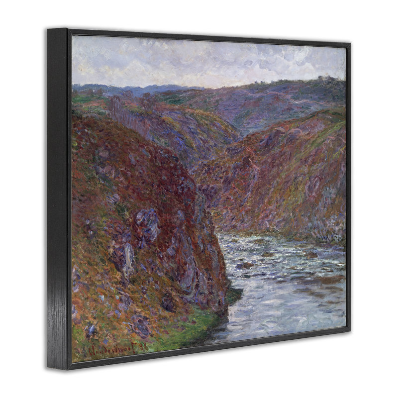 Giclée classique de la Creuse par one1000paintings, H 11 po x l 14 po, Giclée encadrée noir minuit