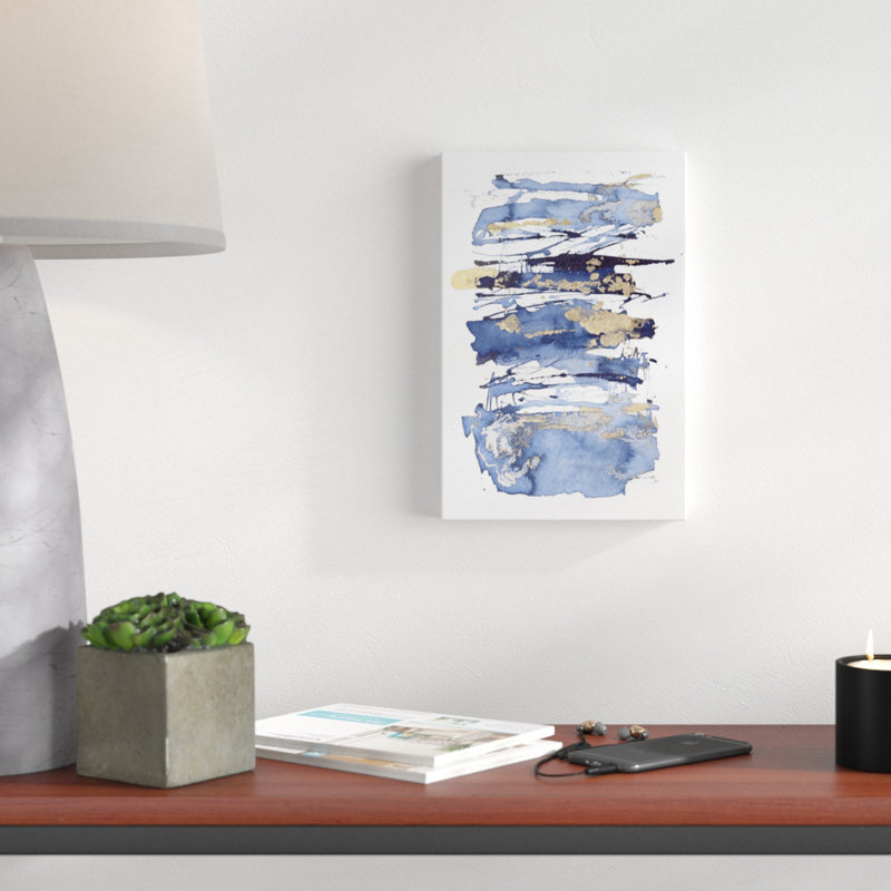 Blue Rapture I by Julia Contacessi - Painting Print, 30cm H x 20cm W, Wrapped Canvas