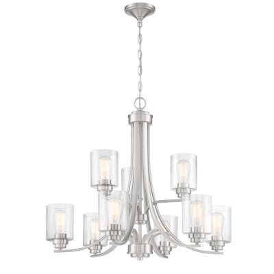 Omur 9 - Light Dimmable Tiered Chandelier