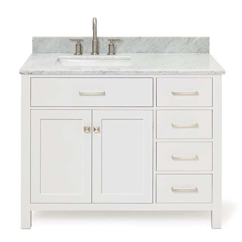 Ensemble de meuble-lavabo simple 43 po Aberdeenshire, Blanc