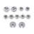 30PCS Dies Taps Set M1.0-M2.5 2mm Metric Dies Spanner Set T Handle Tools Kit