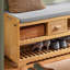 6 Pair Shoe Storage Bench