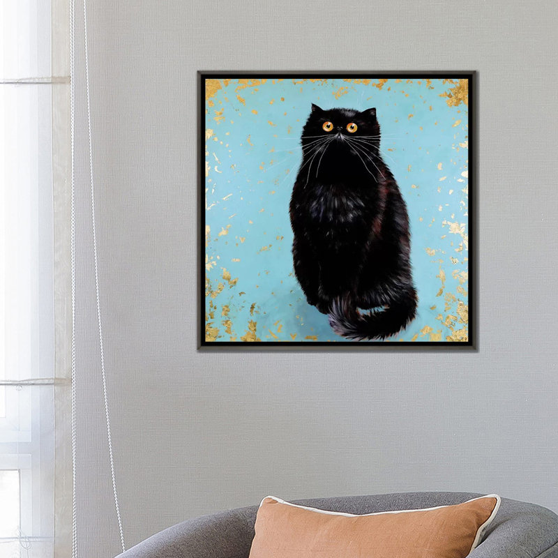 « Hendricks » par Kim Haskins, reproduction d’art, H 26 po x l 26 po x 1,5 po, Dark Rustic Wood Framed, Pas de tapis