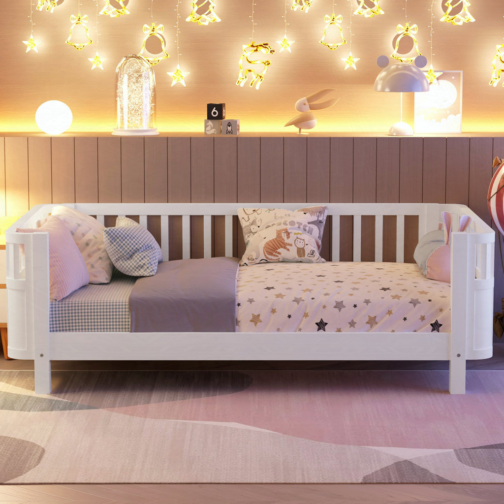 Harriet Bee Versatile Wooden Floor Bed Frame | Wayfair