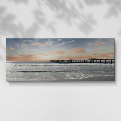 Pacific Beach Sunset- Gallery Wrapped Canvas -Ready to Hang